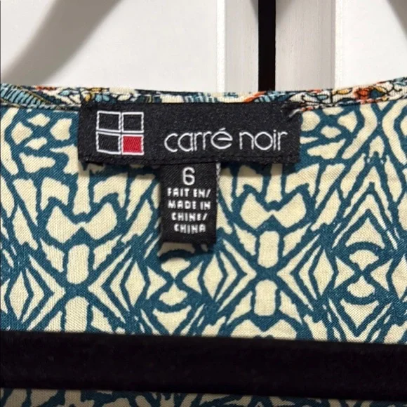 Carre Noir Bohemian Patterned Dress with Tassels - Picture 2 of 6